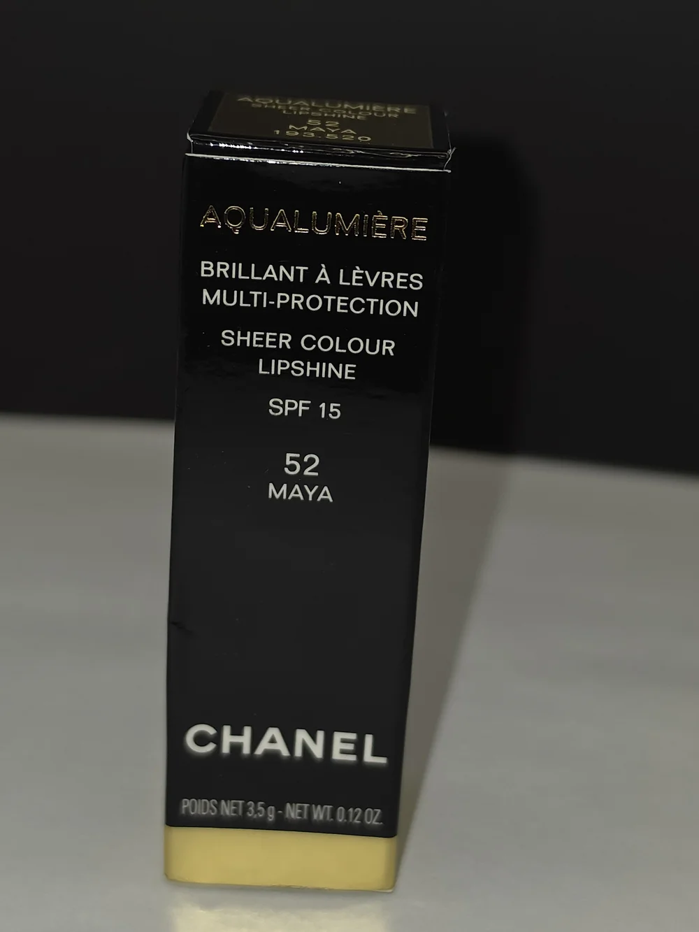 RARE CHANEL AQUALUMIÈRE LIPSHINE- 52 
